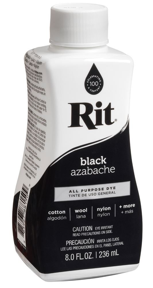 RITL15 - RIT LIQUID DYE 236ML 8OZ 15 BLACK - Just Crafts Wholesale Ltd